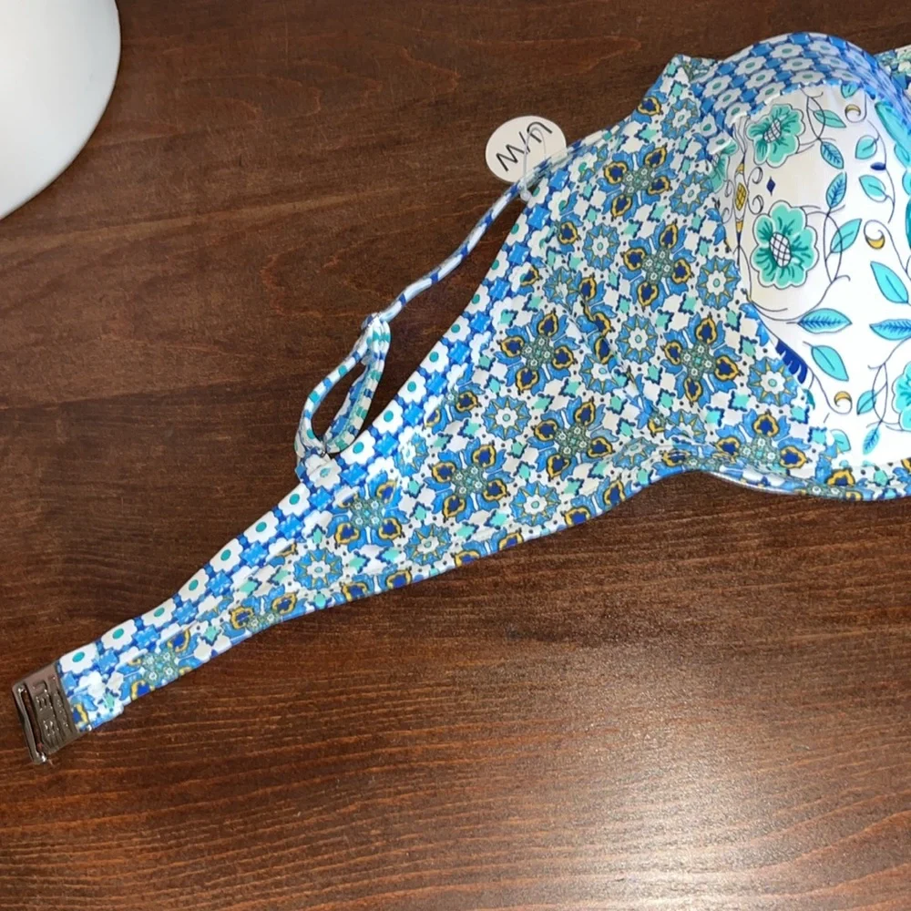 Blue Rod Beattie Size 38D Cup Swim Top NWT - Picture 5 of 10